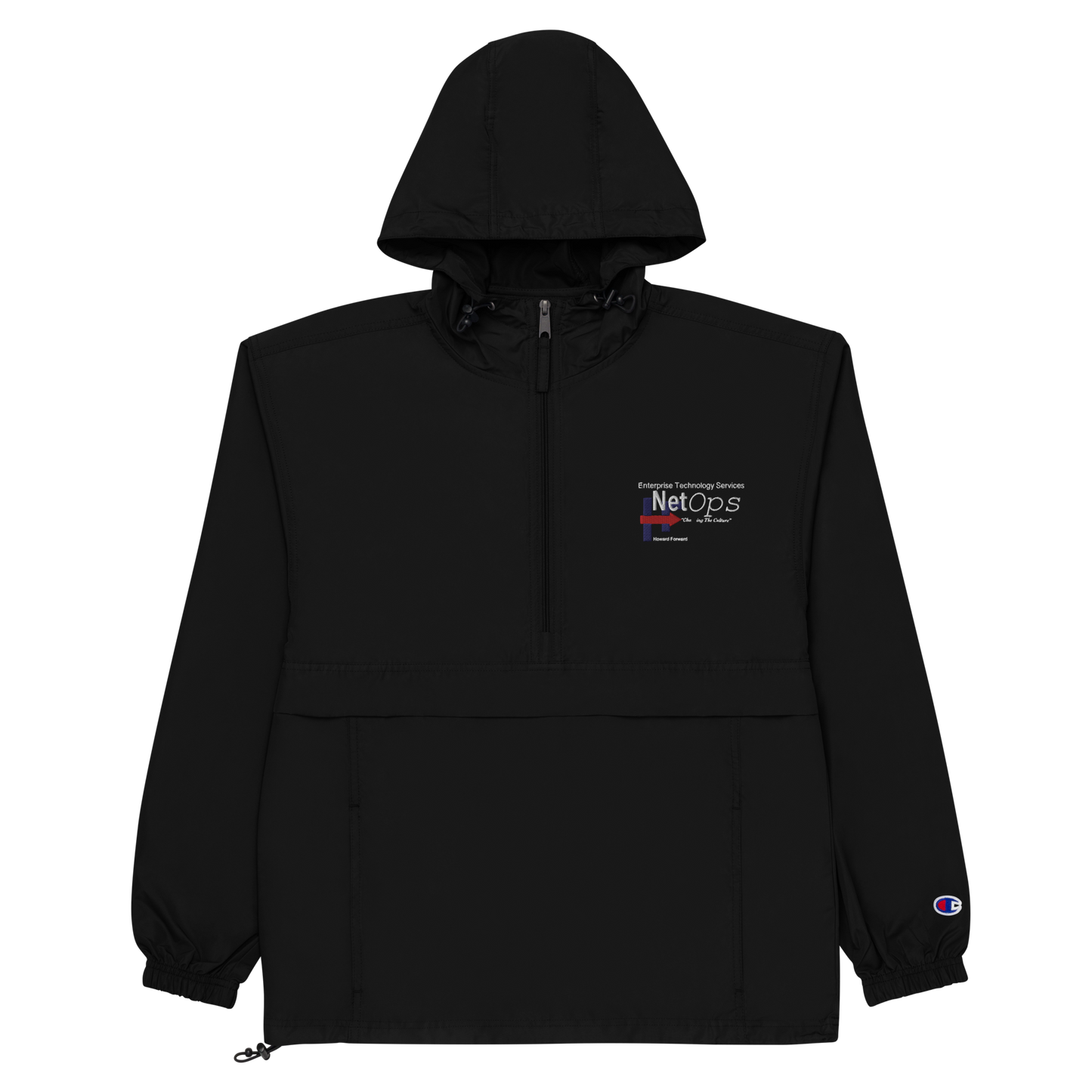 "Changing The Culture" Embroidered Champion Packable Jacket