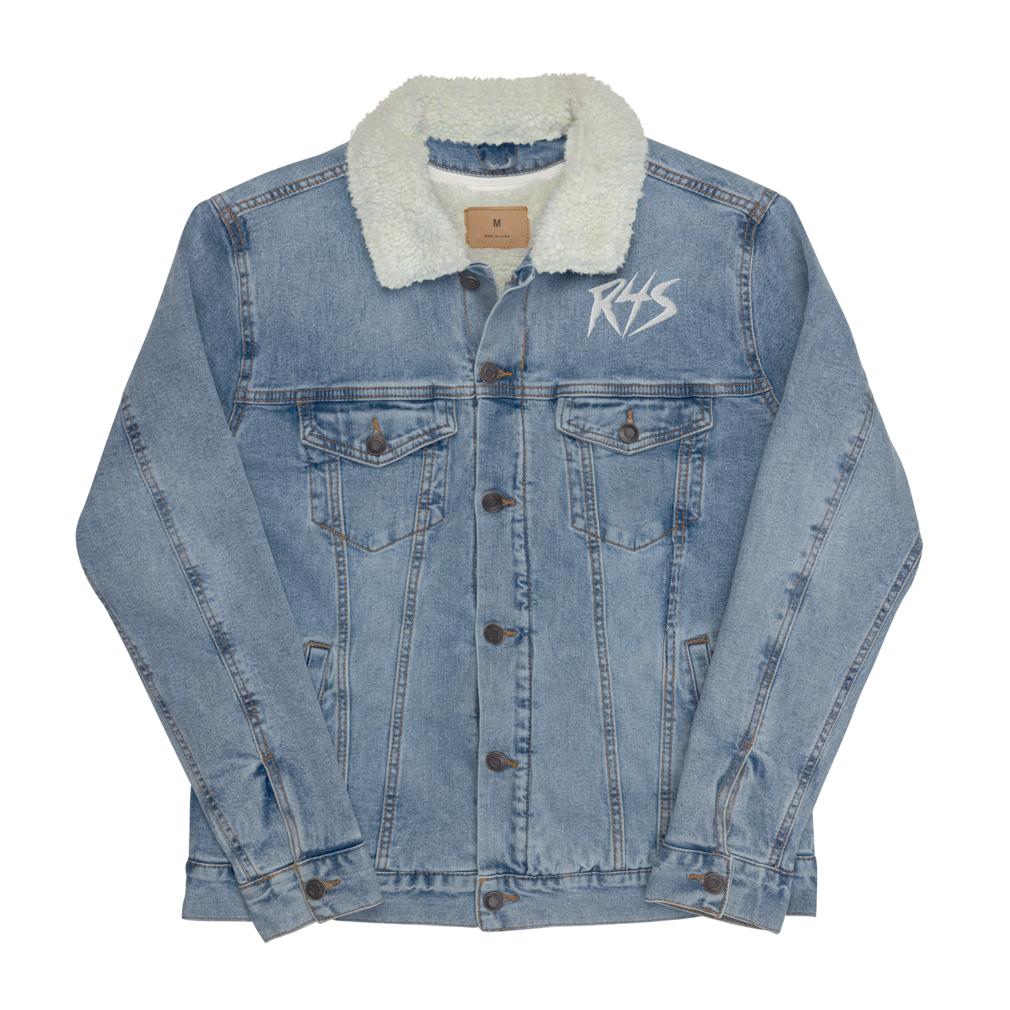 R4S Unisex denim sherpa jacket