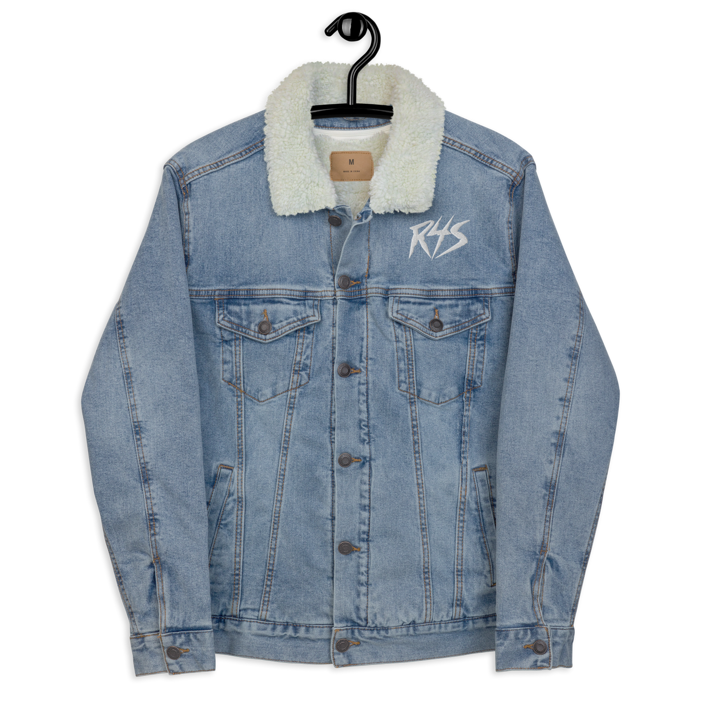 R4S Unisex denim sherpa jacket